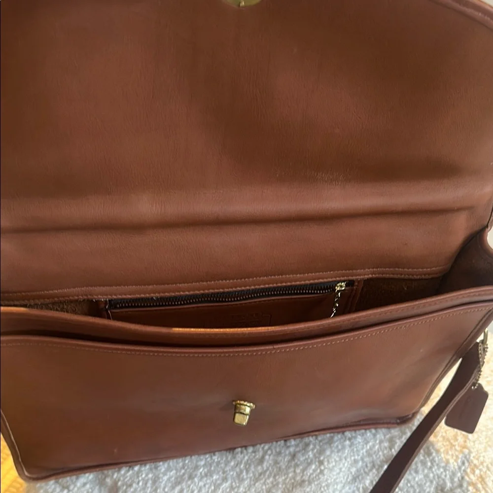 Classic Coach Brown Leather Vintage Briefcase